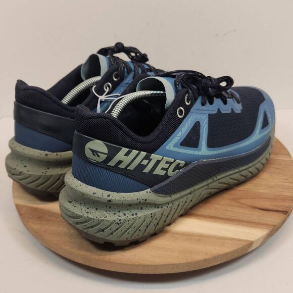 Hi-Tec Catalina Trail Men\'s Waterproof Running Shoes Size 11 Blue Gray